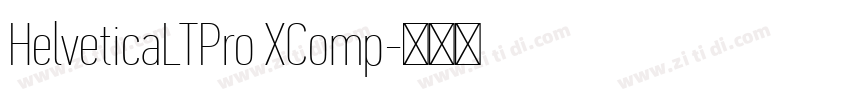 HelveticaLTPro XComp字体转换